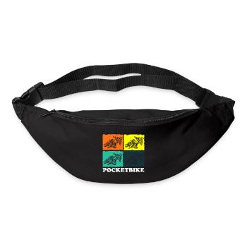 Motocross Cool Motorradfahrer Matsch - Gürteltasche - Schwarz - Vorne