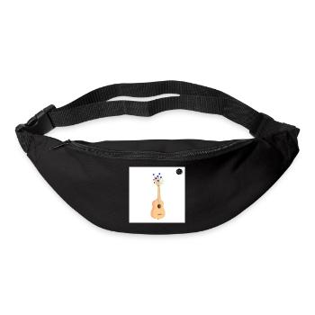 Celle qui aimait les ukulele - Sac banane - noir - Devant