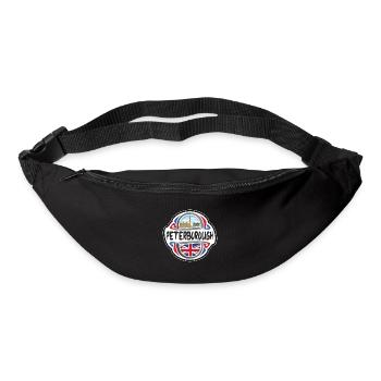 Peterborough UK United Kingdom Flag Travel Souveni - Bum bag - black - Front