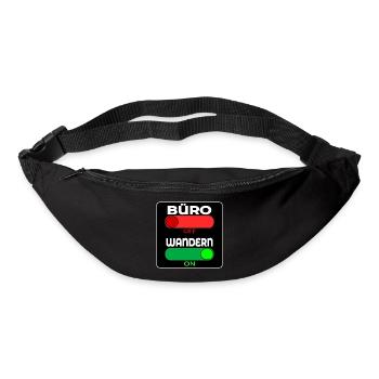 BÜRO WANDERN WANDERSRPÜCHE - Gürteltasche - Schwarz - Vorne