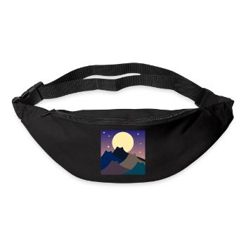 MONTAGNES DES CHATS DE PLEINE LUNE - Sac banane - noir - Devant