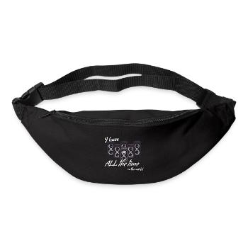 I have all the time in the world - waste time - Bum bag - black - Front