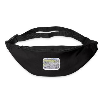 Irlande Royaume-Uni Aquarelle Esquisse Dessinée à la main Peinture - Sac banane - noir - Devant