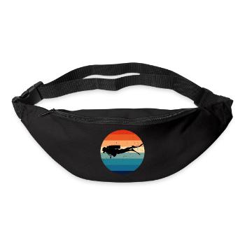 Diver Diving Damen Tauchen Herren Scuba Tauchen - Gürteltasche - Schwarz - Vorne
