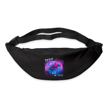 Neon Kürbis Trick Or Treat - Gürteltasche - Schwarz - Vorne