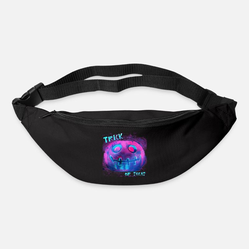 Neon Pumpkin Trick Or Treat - Bum bag - black