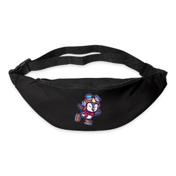 Kalt Cool Süß Vogel Pinguin Tier Eislaufen Eis - Gürteltasche - Schwarz - Vorne