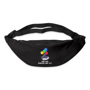 Penguin Bird Statement Humorous Animal Balloon - Bum bag - black - Front