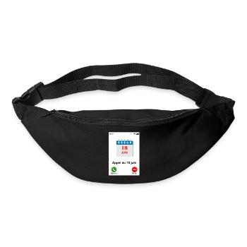 Appel du 18 juin - Sac banane - noir - Devant