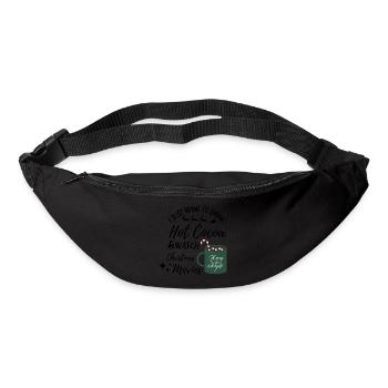 Ich will nur heißen Kakao & Weihnachtsfilm schauen - Gürteltasche - Schwarz - Vorne