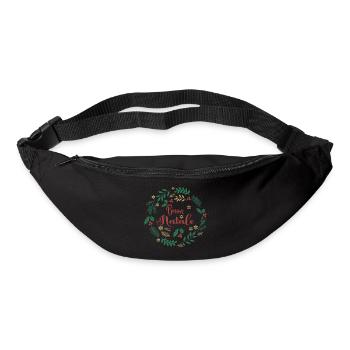 Merry Christmas T-Shirt Merry Christmas T-Shirt - Bum bag - black - Front