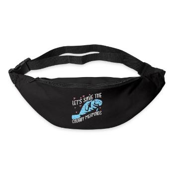 Let's save the manatees. Colorful design - Bum bag - black - Front