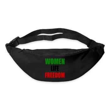 Women life freedom - Sac banane - noir - Devant