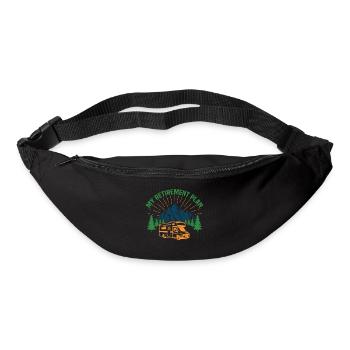 My retirement plan motorhome camper retire t-shirt - Sac banane - noir - Devant