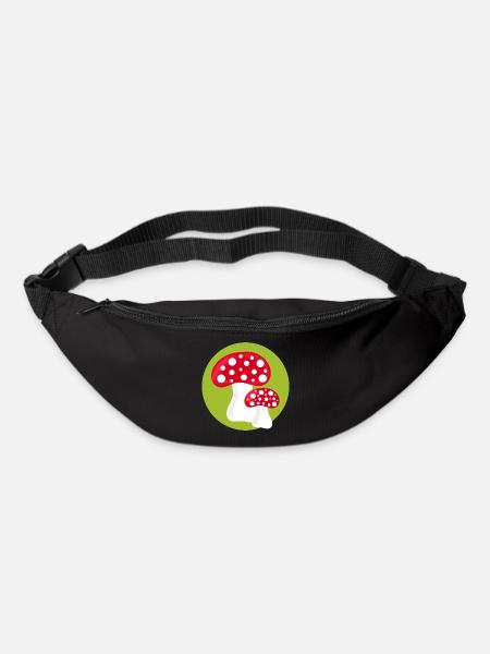 Fliegenpilze Geschenk Pilzsammler Mushroom Hunter - Gürteltasche - Schwarz