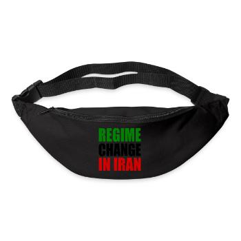 Regime change in iran - Gürteltasche - Schwarz - Vorne