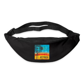 Australia Pinwheel Vintage Design - Bum bag - black - Front