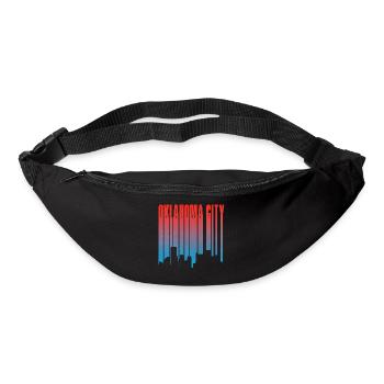 Oklahoma City Skyline Gradient - Gürteltasche - Schwarz - Vorne
