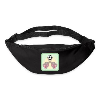 Enfants Football - Eléphants COUPLE - Match de Football - Sac banane - noir - Devant
