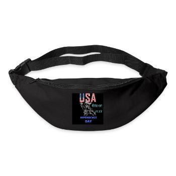 USA, Freiheitsstatue - Gürteltasche - Schwarz - Vorne