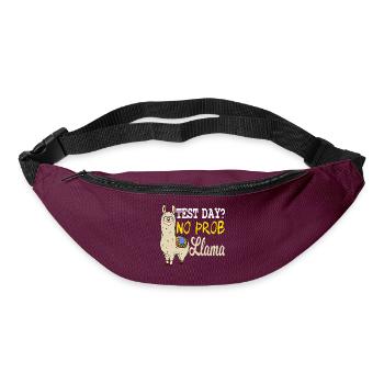 Test Day? No Prob Llama Shirt With A Cute - Bum bag - burgundy - Front