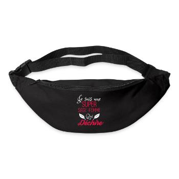 Super Sage Femme qui Déchire - Sac banane - noir - Devant