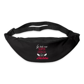 Super cadreuse qui déchire - Sac banane - noir - Devant