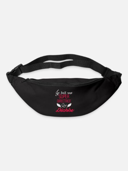 Super directrice qui déchire - Sac banane - noir