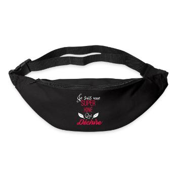 Super kiné qui déchire - Sac banane - noir - Devant