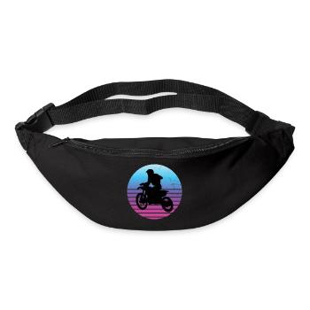 Dirt Biker Dirtbike Femmes Hommes Motocross - Sac banane - noir - Devant