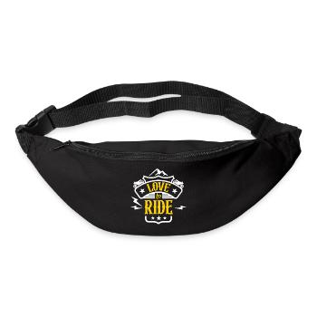 J’adore rouler - Sac banane - noir - Devant