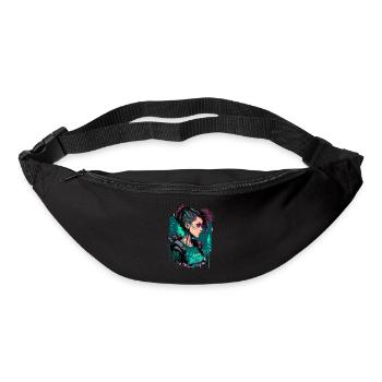 Stunning punk Girl for Video Game Fans - Bum bag - black - Front
