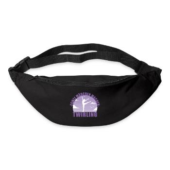 Echte Mädchen machen Twirling - Gürteltasche - Schwarz - Vorne