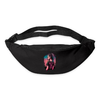 Atemberaubendes futuristisches Mädchen der perfekte Geburtstag - Gürteltasche - Schwarz - Vorne