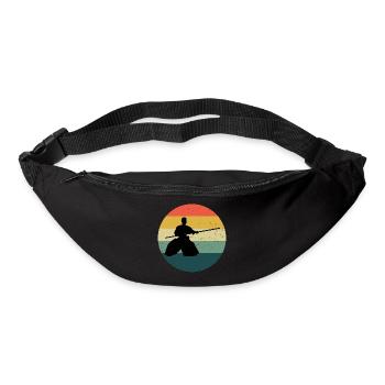 Aikido Kampfsport Herren Martial Arts Aikidoka - Gürteltasche - Schwarz - Vorne