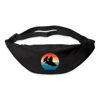 Bobsleigh Riding Bobsleigh Track Bobsleigh Femmes Hommes - Sac banane - noir - Devant