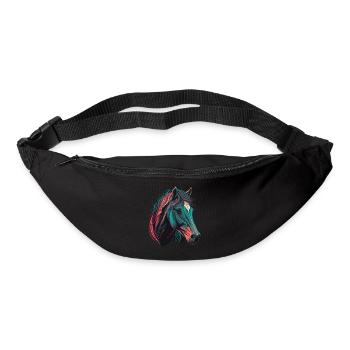 Tête d’étalon - Sac banane - noir - Devant