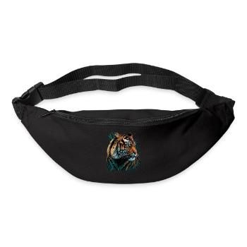 Tiger Portrait - Bum bag - black - Front