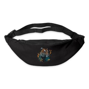 Conception du tigre - Sac banane - noir - Devant
