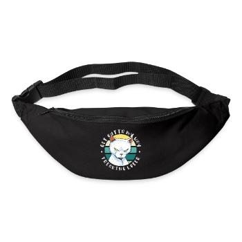 Get outta my way freaking loser, Moody Cat - Bum bag - black - Front