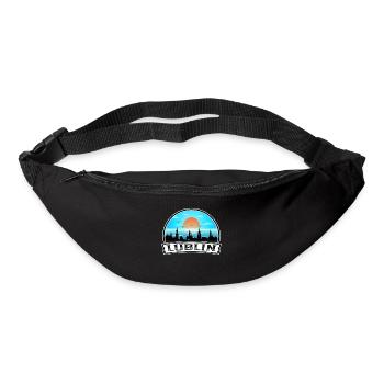 Lublin Pologne Skyline Vintage Sunset Travel Souven - Sac banane - noir - Devant