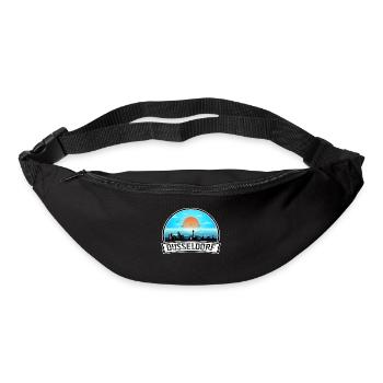 Düsseldorf Allemagne Skyline Vintage Sunset Travel S - Sac banane - noir - Devant
