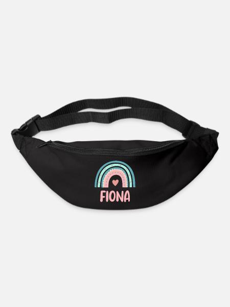 Fiona Name Regenbogen Baby - Gürteltasche - Schwarz