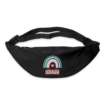 Hannah Name Rainbow Baby - Bum bag - black - Front