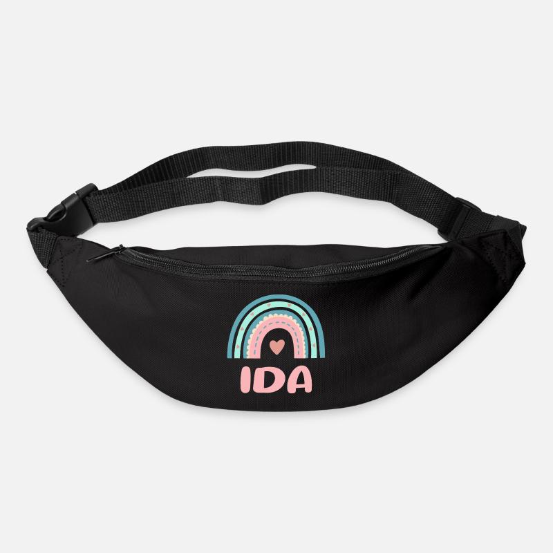 Ida Name Regenbogen Baby - Gürteltasche - Schwarz