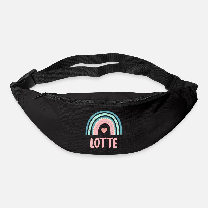 Lotte Name Regenbogen Baby - Gürteltasche - Schwarz