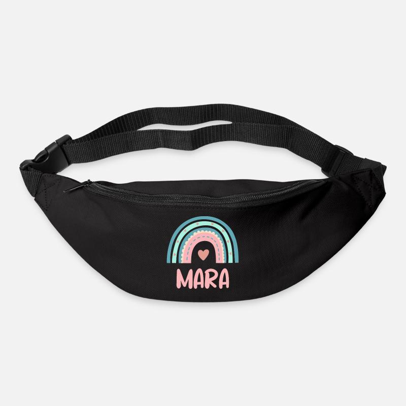 Mara Name Regenbogen Baby - Gürteltasche - Schwarz