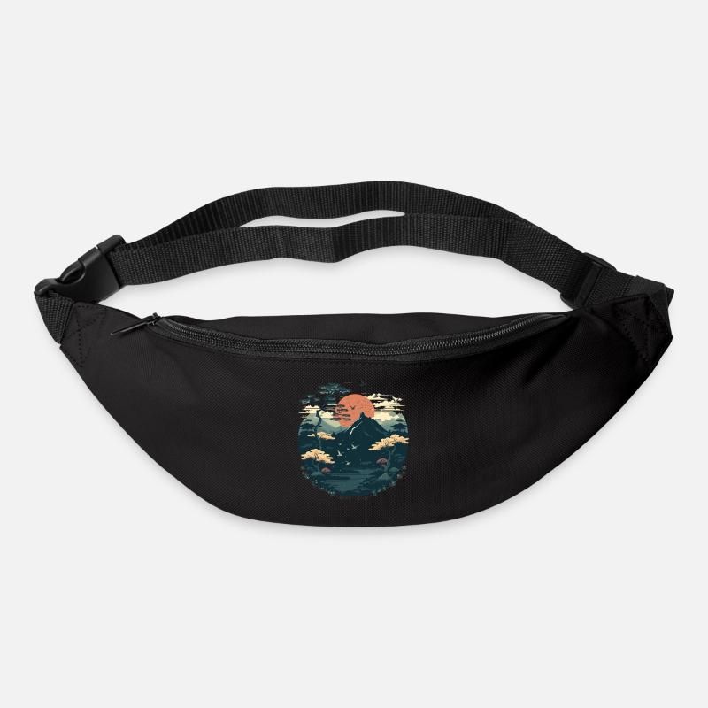 Landschaft - Gürteltasche - Schwarz