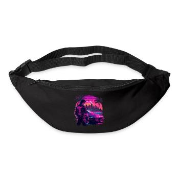 Mec cool des années 80 - Sac banane - noir - Devant