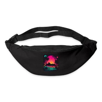 Gruselige Neonlandschaft - Gürteltasche - Schwarz - Vorne